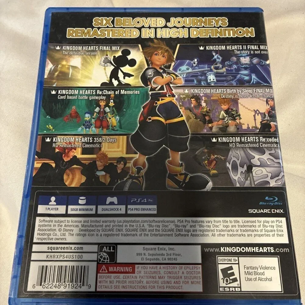 Kingdom Hearts HD 1.5 + 2.5 ReMIX - Sony PlayStation 4